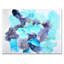 Turquoise de luxe abstrait fluide III - peinture sur toile-67358835-67358840