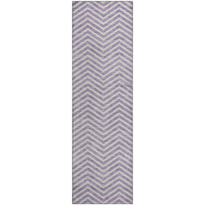 Premium Machine Washable Prisco Lilac Rug
