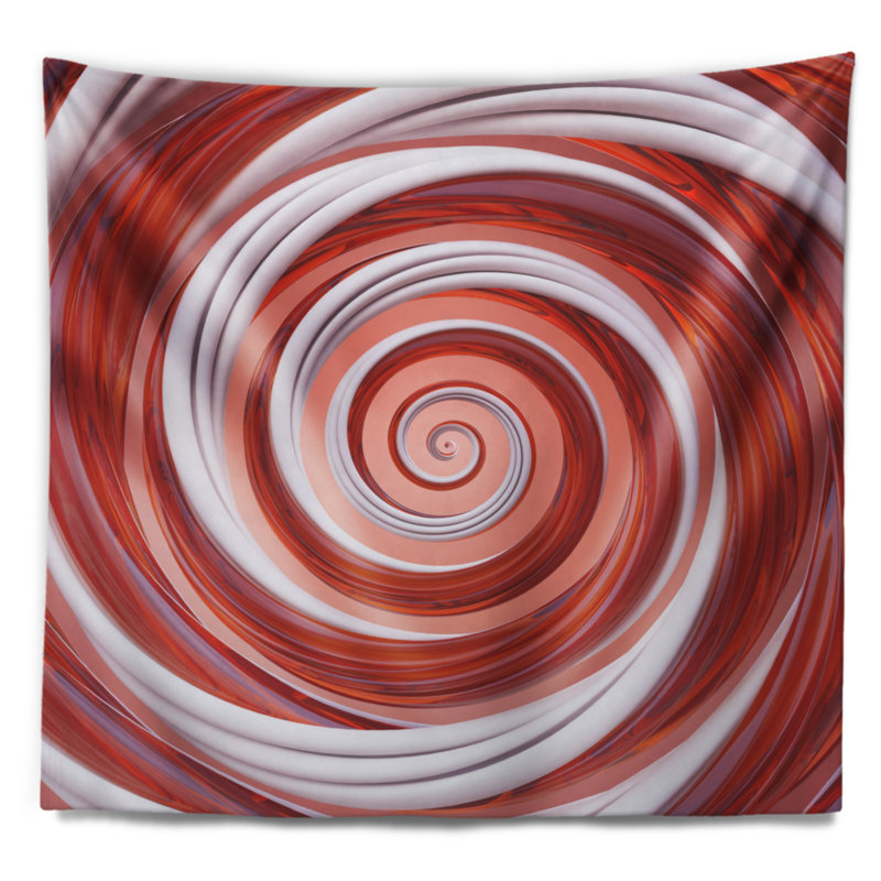 Tapisserie abstraite de Noël, H 78 po x l 92 po