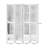 4 Panels Black Solid Wood Folding Room Divider