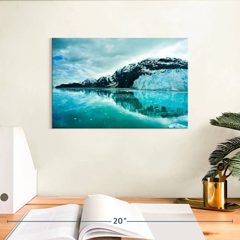 Montagnes enneigées d'Alvord Alaskan, H 8 po x l 12 po