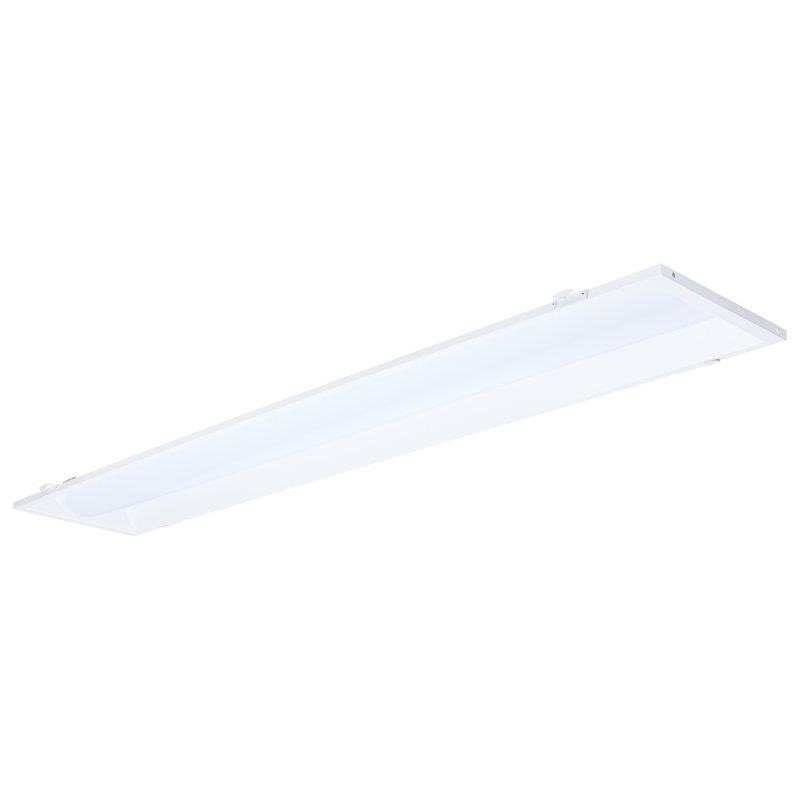 Troffer Troffer 40/30 / 20 watts à DEL, ensemble de conversion de panier central 35K / 4K / 5K à intensité variable 120-277 Volt blanc mat