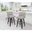 Tabouret pivotant avec structure en bois massif Malakeh-985001772-940147263-1000772009