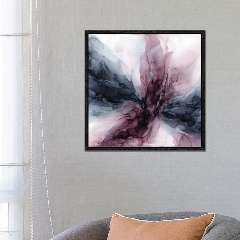 Aubergray II by Elizabeth Karlson - Print on Canvas, Black Framed, 66.04 cm H x 66.04 cm W