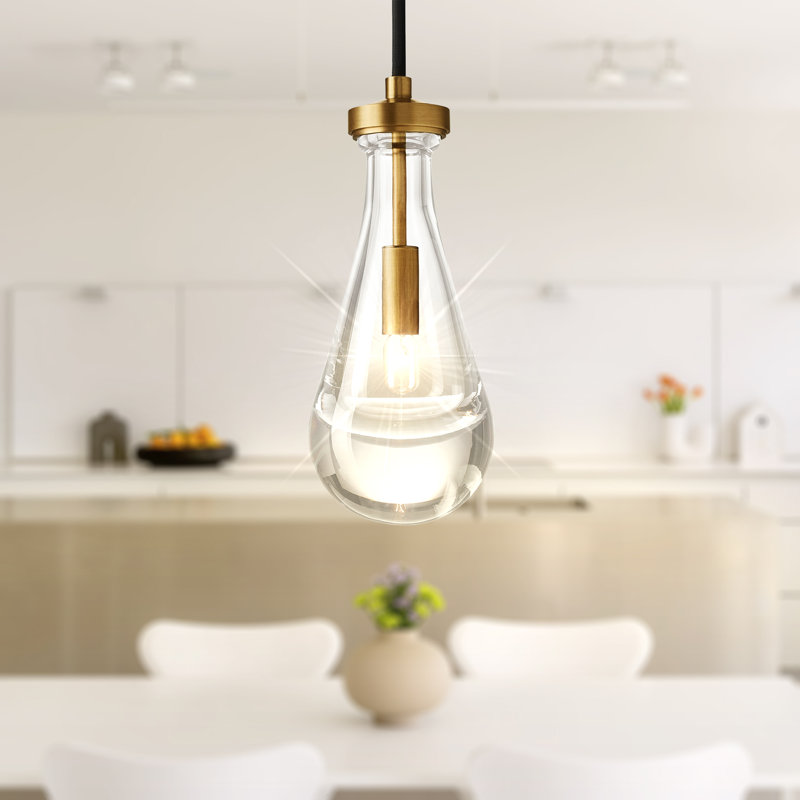 Luminaire suspendu en verre 1 lumière