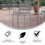 Commercial Indoor-Outdoor Restaurant Bar Height Stool with Metal Triple Slat Back-1633234372