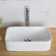 Ceramic Rectangular Vessel Bathroom Sink with Faucet