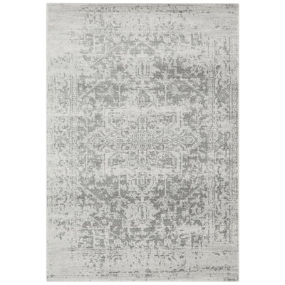 Abdirahman Tufted Grey Area Rug