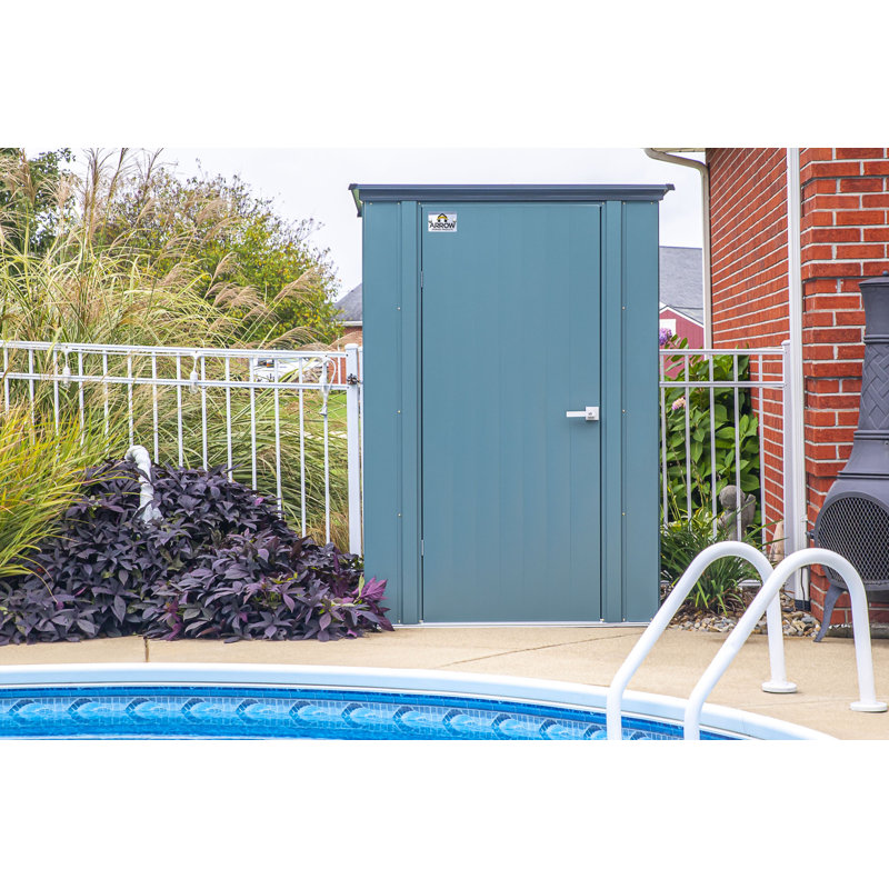 Juniper Berry 4' x 3' Steel Patio Storage Shed Kit