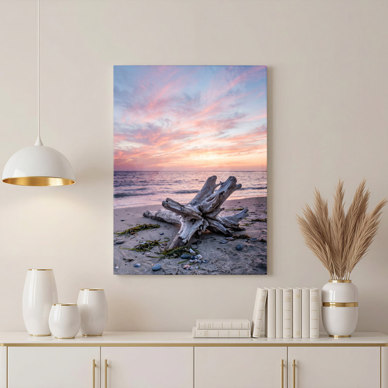 Art mural sur toile Gallery Wrap pour le salon, la chambre à coucher, le bureau ou le vestibule - Décoration murale décorative avec coucher de soleil