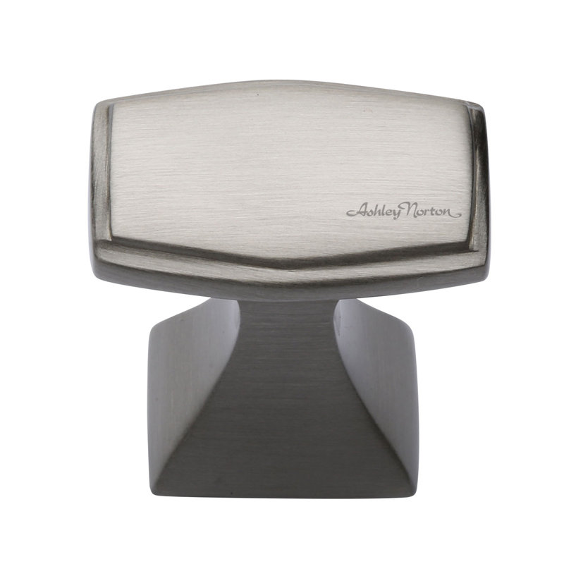 Deco 1 1/4" Length Rectangle Knob, Satin Nickel