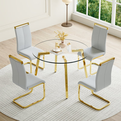 Dumercie 4 - Person Four Leg Dining Set