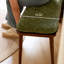 Banc rembourré vert noisette-275847423