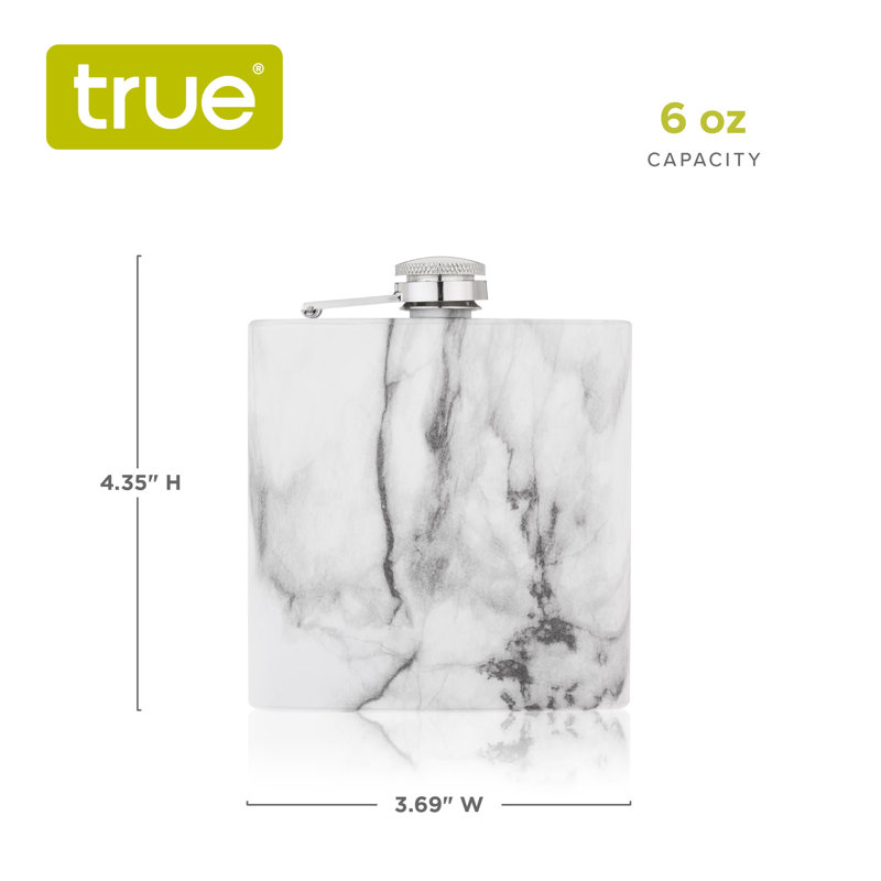 Fiole en acier inoxydable 6 oz Trueflask