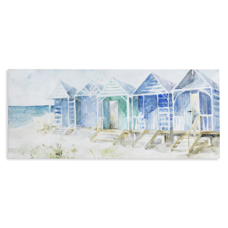 Beach Cabins in a Row, conception de Lorenzo Collective, H 20 po x l 48 po