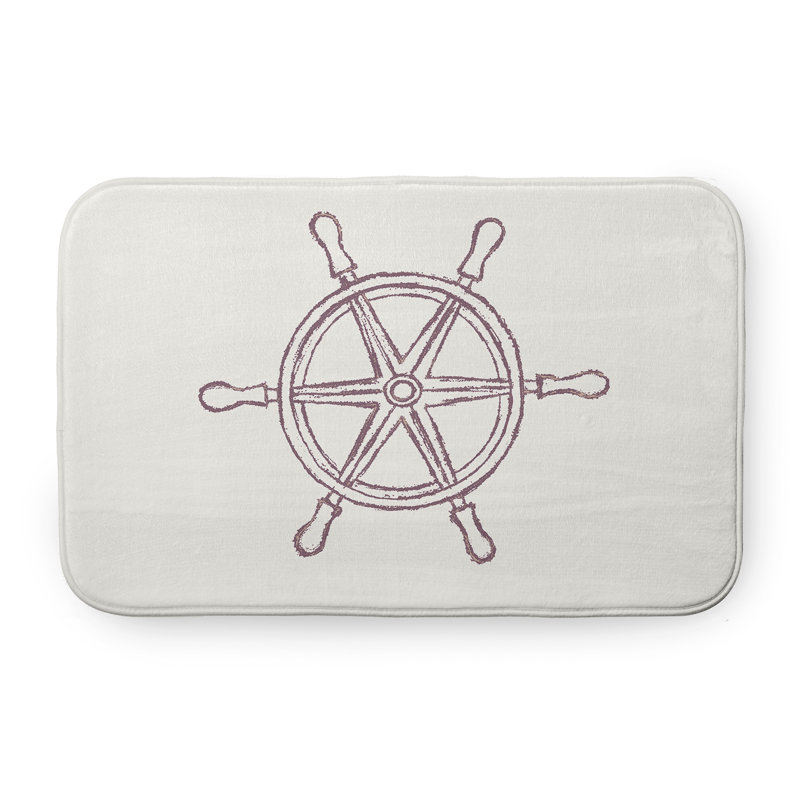 Tapis de bain pour bateau, L 17 po x L 24 po, Mauve