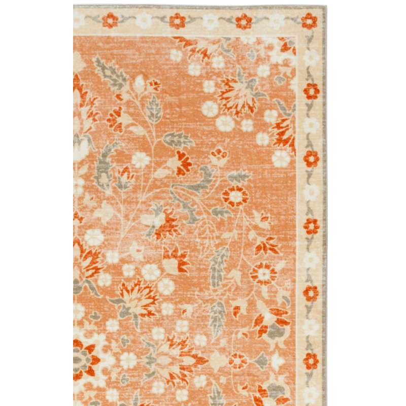 Tapis floral performance lavable en machine MSRW 184, Rectangle 4pi x 6 pi