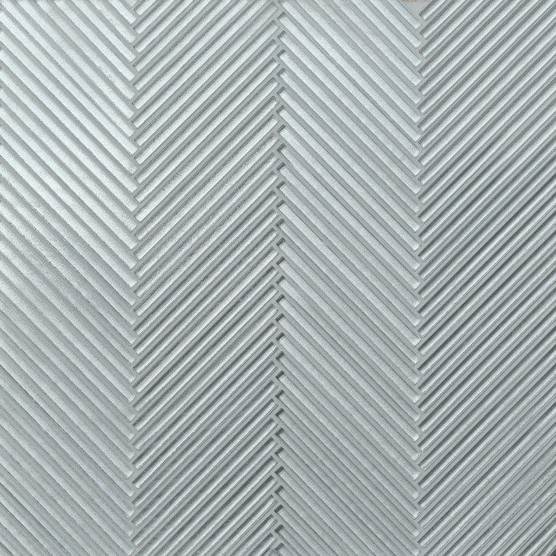 Kaikos 11" x 11" Glass Patterned Wall & Floor Tile, Blue