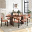 Ensemble de table de salle à manger ovale à double piédestal-220481281-220481287-220481294