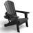  Cheryce HDPE Folding Adirondack Chair With Cup Holder-67149132