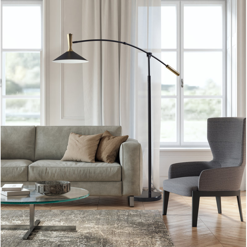 Lampe sur pied arquée / arquée à DEL 81 po sahrye