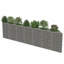 vidaXL Gabion Basket, Galvanized-Steel Garden Planter, High Load Capacity