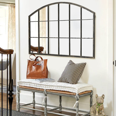 Erdenheim Metal Arch Wall Mirror