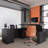 66.93" L Shaped Executive Standing Desk With File Cabinet-626097632