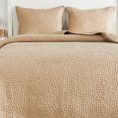 Cotton Wave Hand Stitch Quilt Set