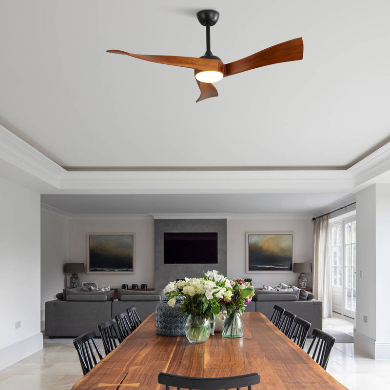 Ventilateur de plafond 52 pouces avec moteur à courant continu écoénergétique à 6 vitesses