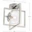 Plafonnier semi-encastré en verre transparent Mid-Century 10 lumières Deaton-294930653