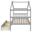 Lit simple, maison en bois avec tiroirs-473937363-473937360