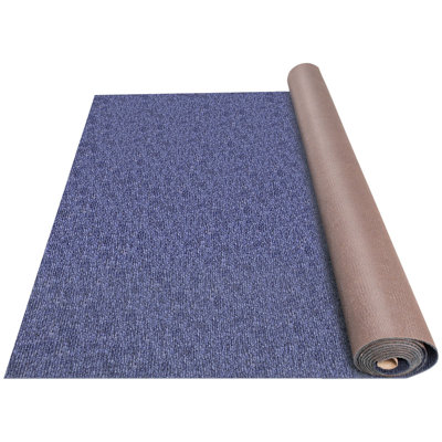 Tapis marin bleu foncé 1,83 m x 12 m, tapis pour bateau, tapis intérieur/extérieur pour terrasse, antidérapant, dos imperméable en TPR, tapis marin extérieur