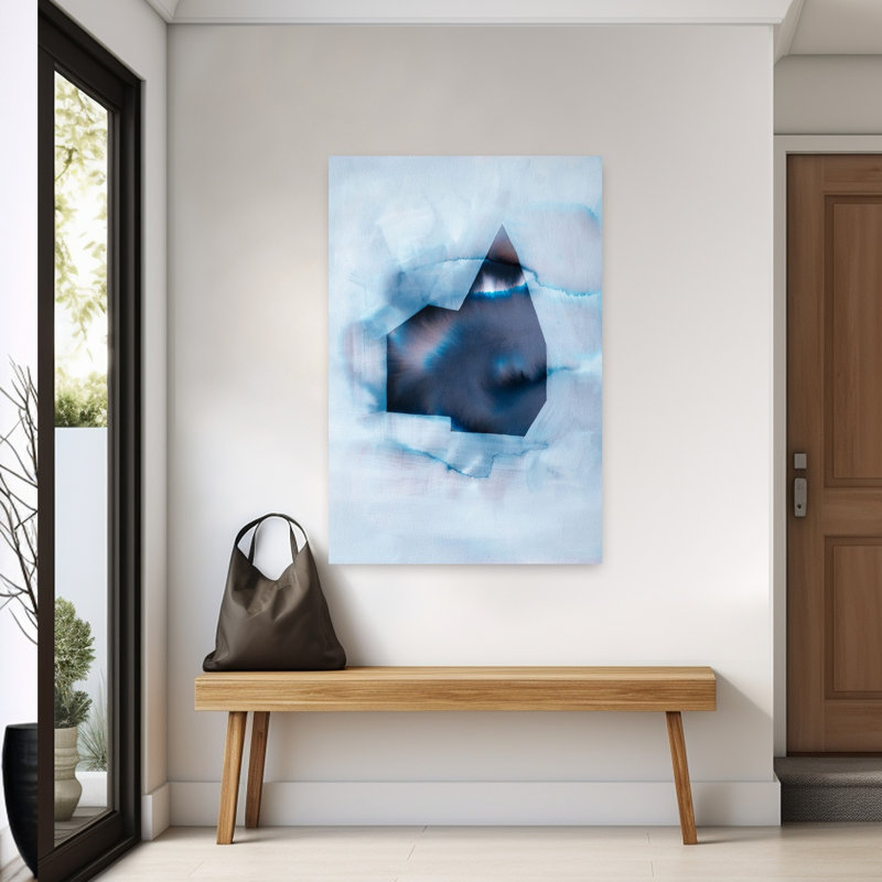 Art géométrique abstrait géométrique contemporain, H 60 po x l 40 po