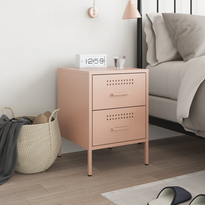 Loredana Bedside Cabinet 36 x 39 x 50.5 cm Steel