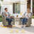 Demariea Outdoor Wicker 4 Person Seating Group With Cushions With Swivel Rocking Chairs-86857846