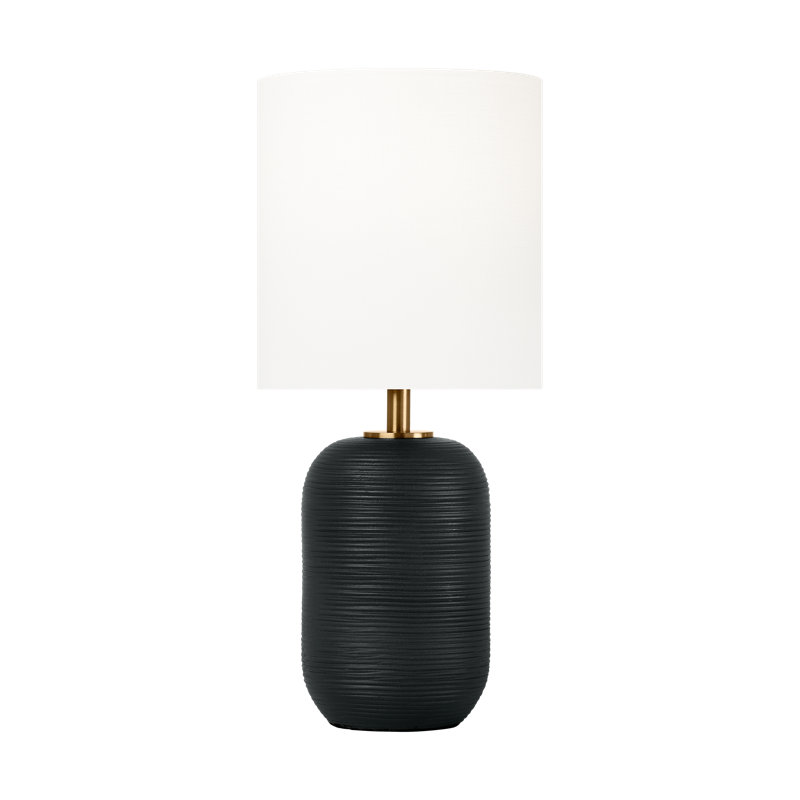 Fanny Table Lamp, Rough Black