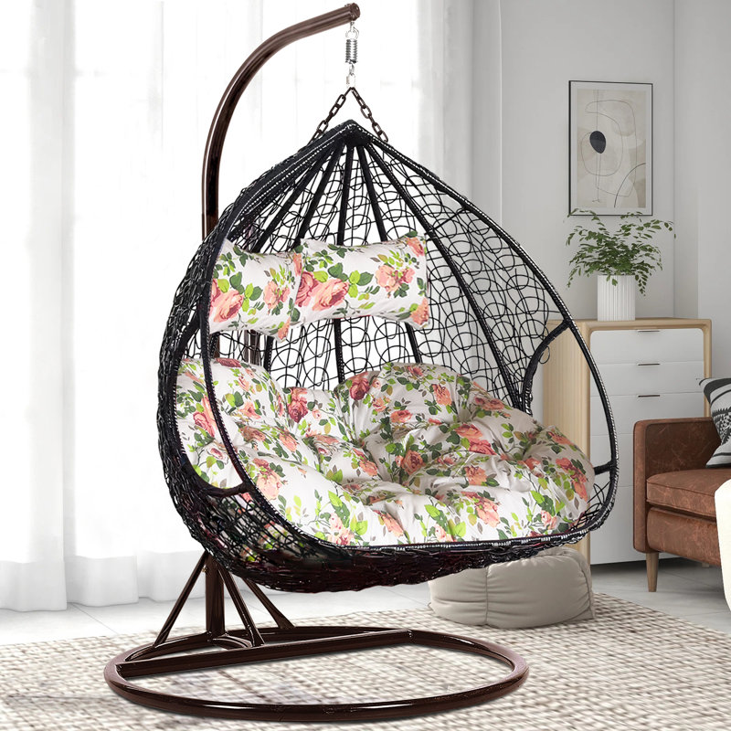 Quinnesec Double Swing Chair with Stand