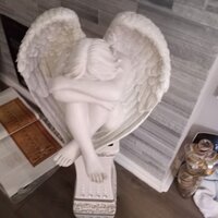 12.5 in. H Serene Solitude Angel Statue