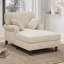 Chaise longue confortable surdimensionnée avec coussins moelleux pour la détente
