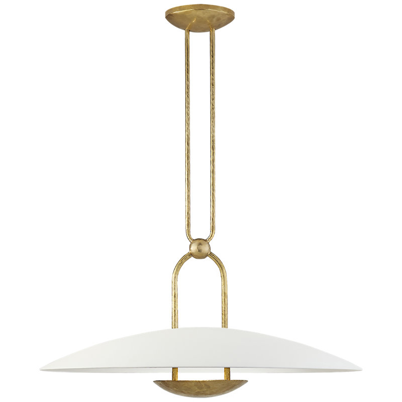 Ralph Lauren Cara 1 Light Small Pendant, Natural Brass, 34" H x 28" W x 28" D