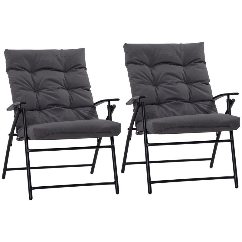 Chaise de camping pliante avec coussin