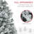 7.5ft High Pre-Lit Artificial Christmas Tree with Snowflake Branches, LED Lights