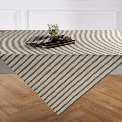Madison Stripe - 100% Pure Linen Tablecloth