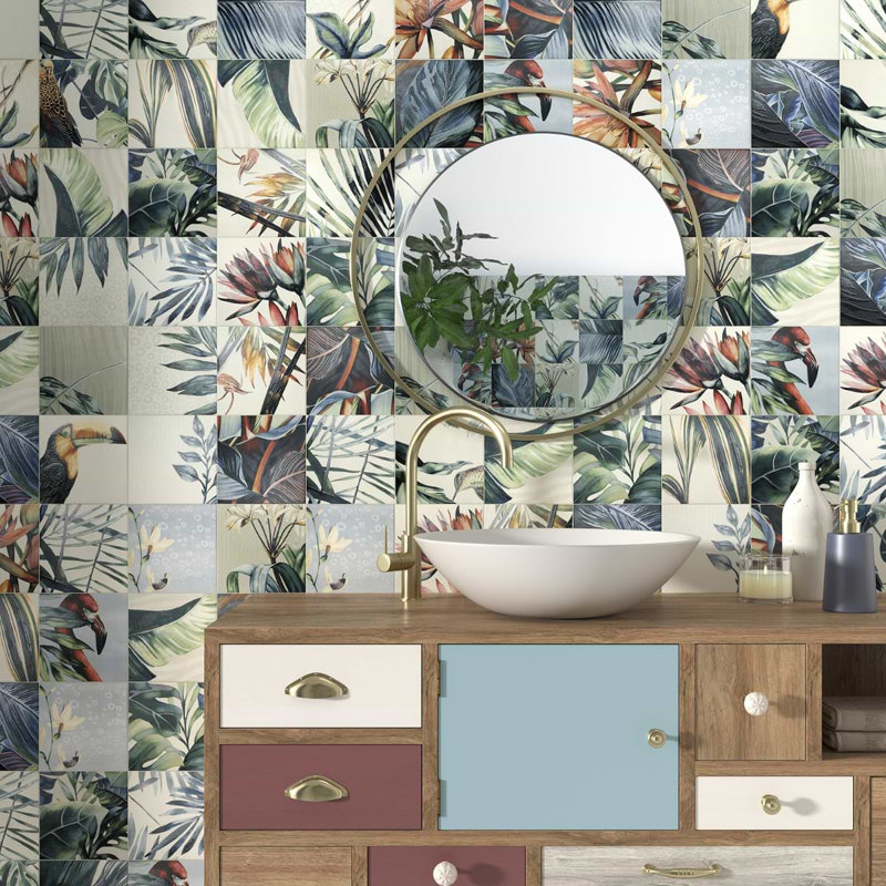 Angela Harris Wilder 7.87 In. X 7.87 In. Matte Porcelain Wall Tile (10.76 Sq. Ft. / Case)
