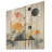 Modern Black And Yellow Forest Landscape II - Abstract Landscape On Wood Print-1199008823