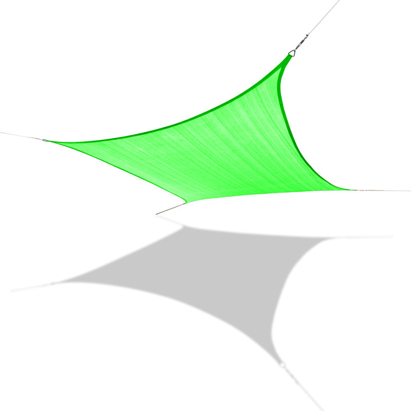 Voile d’ombrage carré 11 pi 10, Vert lime, 11 pi 10 po x 11 pi 10 po