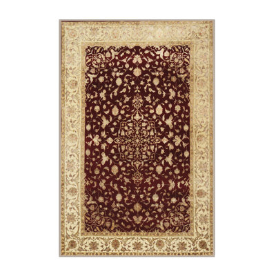 Tapis traditionnel rouge / ivoire Crear