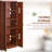 63" 2-Door Kitchen Pantry, Freestanding Storage Cabinet With 5-Tier Shelving And 2 Adjustable Shelves For Dining Room, Brown-1348968997