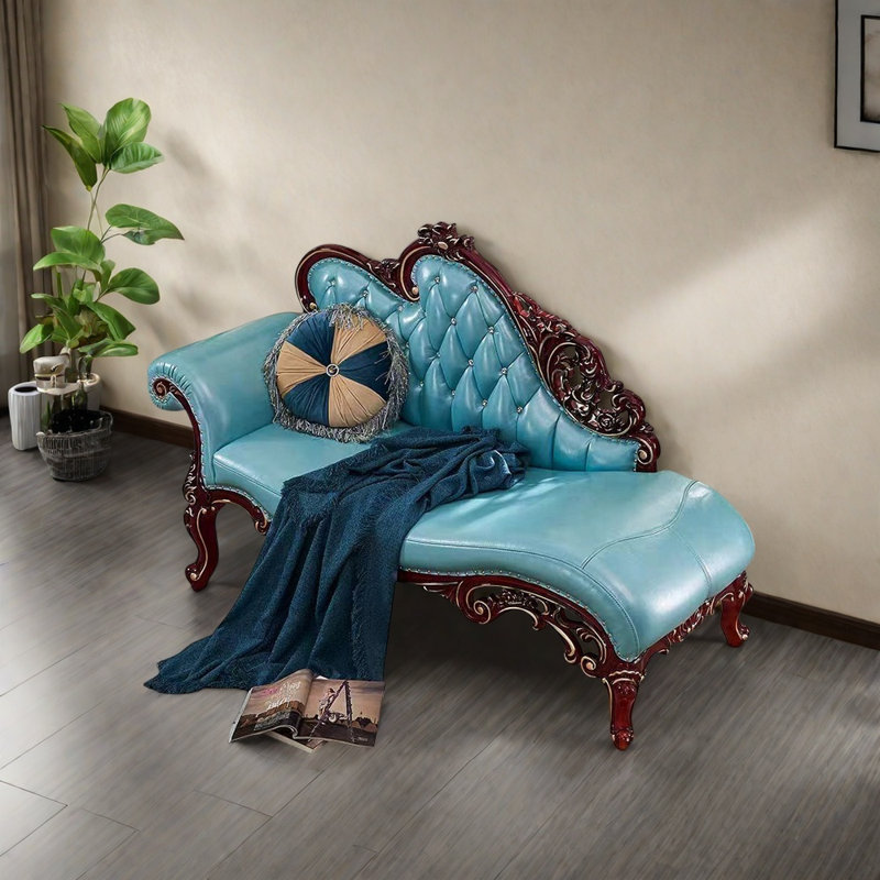 Chaise en chêne sculptée tendance, Orienté à gauche (vu de face)